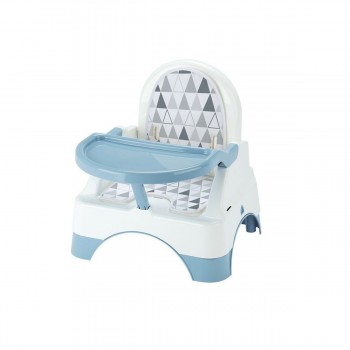 EDGAR BOOSTER SEAT WITH STEP BLUE