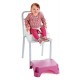 EDGAR BOOSTER SEAT WITH STEP PINK